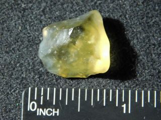 A Rare and 100 Natural Smoky Libyan Desert Glass From Egypt 3.  4gr 2