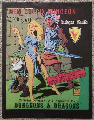 Gen Con Ix Dungeons (w/ Cover) - Adv Dungeons & Dragons - Ad&d Judges Guild 3
