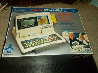 Vtech Talking Whiz Kid Learning Kids First Computer With 50 Program Cards