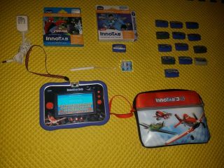 Disney Planes Vtech Innotab 3s Tablet,  Wi - Fi,  Case,  Games,  Rechargeable Pwr Pack