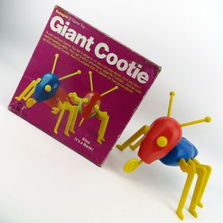 Vintage Giant Cootie Game By Schaper,  2 Bugs,  Near Complete,  Made In Usa,  Rare