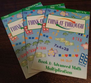 Discovery Toys Think - It - Through Tiles: Math 3 Book Set 7,
