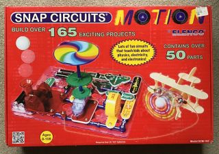 Elenco Snap Circuits Motion Electronics Discovery Kit Scm - 165,  100 Complete