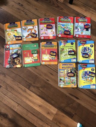 LeapFrog LeapPad Learning System Bundle Books and 12 Cartridges only. 2