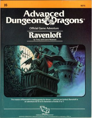 Ravenloft I6,  Tsr 1983 Dungeons & Dragons Hickman