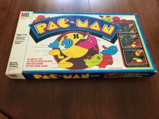 Vtg 1982 Milton Bradley Pac - Man Board Game 100 Complete Usa