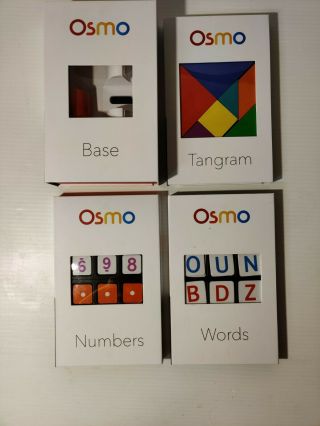 Osmo Genius Kit With Base Tangram Words & Numbers Ipad Educational Game Set