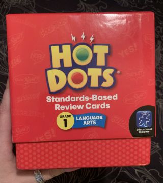Educational Insights Hot Dots Standards - Based Review Cards—grade 1 Language Arts
