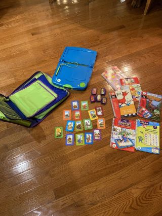 Leapfrog Leappad Learning System With 6 Books And 5 Cartridges And Holding Bag,