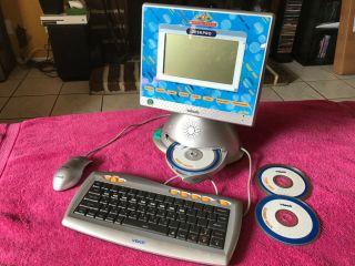 Vtech Deskpro Play Scholastic Learning Game Home Computer With Keyboard & Mouse
