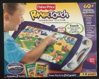 Fisher - Price Power Touch Learning System 2003,  (2) Starter Books & (1) Eye Spy