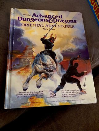 Ad&d Oriental Adventures 2018 1985 Gygax Tsr Vintage Hardback