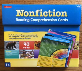 Lakeshore Nonfiction Reading Comprehension Cards,  Grades 2 - 3,  Euc