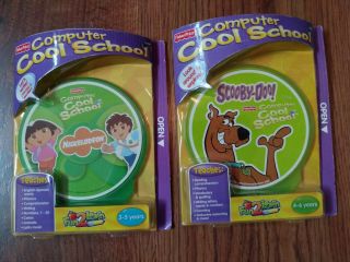 2 Fisher Price Fun 2 Learn Computer Cool School Software Dora & Scooby Doo Cds