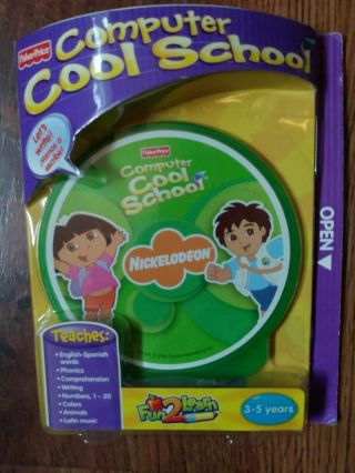 2 Fisher Price Fun 2 Learn Computer Cool School Software Dora & Scooby Doo CDs 2