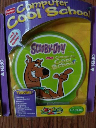 2 Fisher Price Fun 2 Learn Computer Cool School Software Dora & Scooby Doo CDs 3