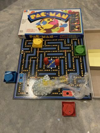 Vintage 1980/1982 Milton Bradley Pac - Man Board Game Usa