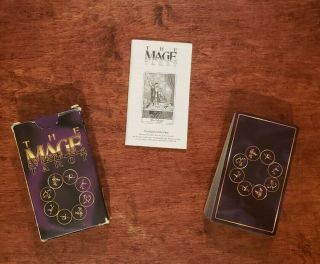 Mage The Ascension Tarot Deck 1995 Box Is Worn.  Cards Are In