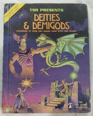 Advanced Dungeons & Dragons 1st Edition: Deities & Demigods Tsr 1980 128 Pages
