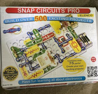Elenco Snap Circuits Pro Sc - 500 Electronic Kit Science Set Stem Experiment Large