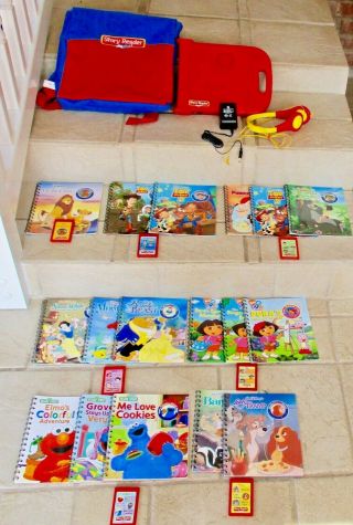 Story Reader Learning System 20 Books & 7 Cartridges,  Headphones,  Charger,  Case
