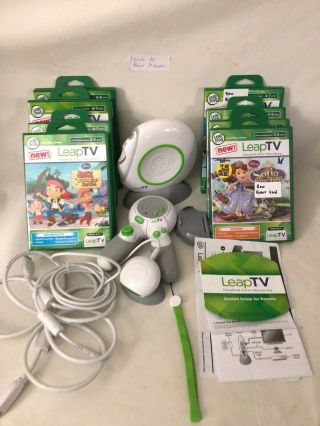 Leapfrog Leaptv Educational Video Learning Gaming System Console,  7 Games Read
