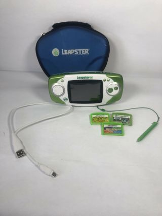Leapfrog Leapster Gs Green 39700 Handheld With Stylus And 3 Games