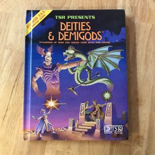 Advanced Dungeons & Dragons Deities & Demigods Ad&d Tsr 1980 128 Pages