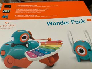 Wonder Workshop Wonder Pack Dash Dot Robot With Launcher And Xylophone