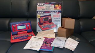 1998 Vtech Talking Whiz Kid Plus With Box Manuals Packaging