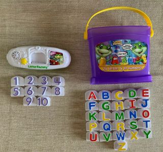 Leap Frog Letter Factory Talking Phonics Bucket 26 Letters 10 Numbers