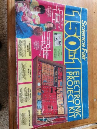 Vintage Tandy Radio Shack Science Fair 150 In 1 Electronic Project Kit