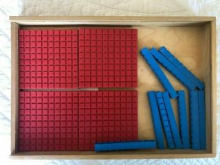 Math - U - See Manipulatives Blocks Complete Set in Wooden Box. 3