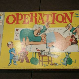 Vintage Operation Board Game 1965 Milton Bradley Complete