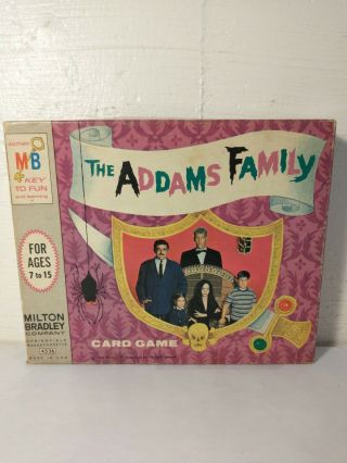The Addams Family Card Game 1965 Mb Milton Bradley 4536