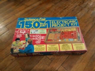 Radio Shack Tandy Science Fair 150 In 1 Kids Electronic Project Kit Vintage 1976