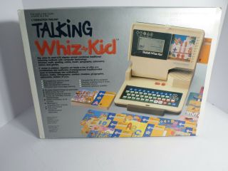 V - Tech Talking Whiz Kid Interactive Computer W/ 50 Cards Complete