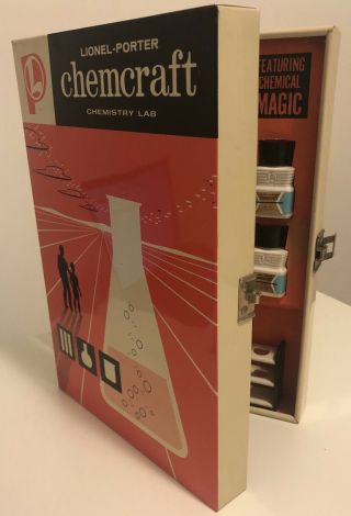 Vintage 1960’s Lionel - Porter Chemcraft Chemistry Set In Tin Box