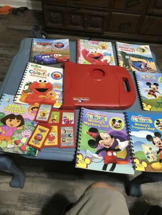 Story Reader Interactive Learning System,  8 Books With Cartridges Ages 3,  Fun