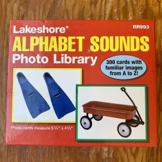 Lakeshore Alphabet Sounds Photo Library Rr993 Learn Read Phonics Letters Euc