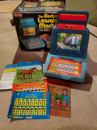 The Electronic Learning Machine And 30 Activity Cards 1982 Coleco