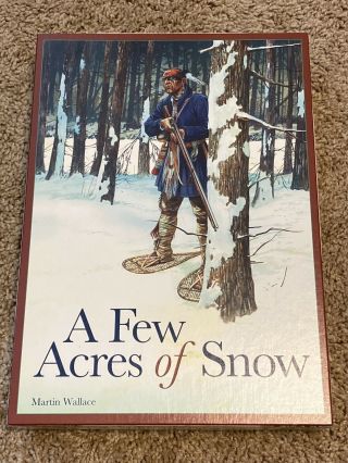 A Few Acres Of Snow Martin Wallace Board Game First Edition