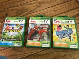 LeapFrog LeapTV Educational Video Game System,  3 Controllers,  3 Games,  2 Cameras 2