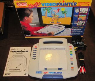 V - Tech Master Video Painter Tv Art Drawing From 1994