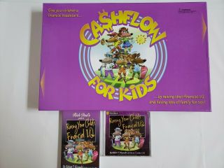 Rich Dad Cashflow For Kids Game W/ Bonus Cd & Book.  Complete Euc