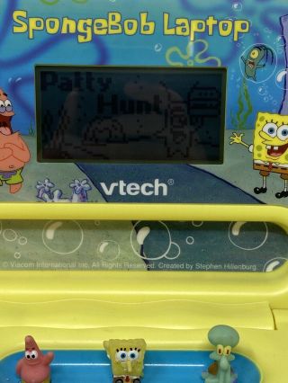 Spongebob Squarepants Vtech Laptop Talking Learning Toy Nickelodeon Electronic 3