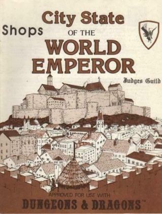 Judges Guild D&d Module City State Of The World Emperor - Shops Book Vg