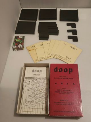 Vintage Doop Bridge Supplies Deluxe Card Game (5 Envelopes)
