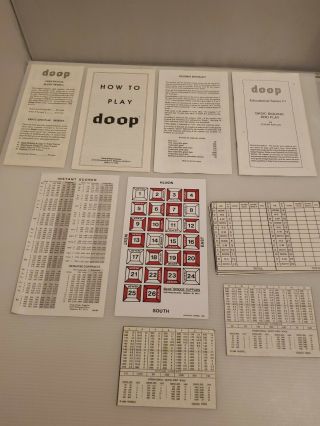 Vintage DOOP Bridge Supplies Deluxe Card Game (5 Envelopes) 2
