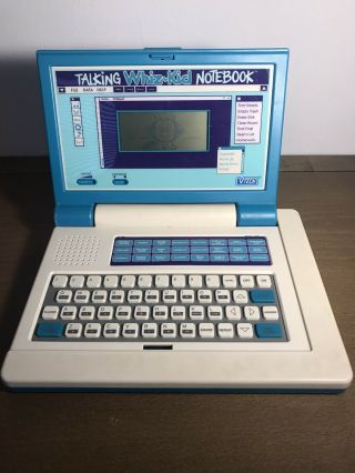 Vtech Talking Whiz Kid Notebook - Collectible Laptop From 1990s